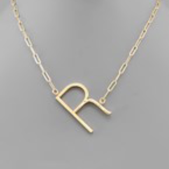 Initial Chain Necklace - Picture 2 of 13